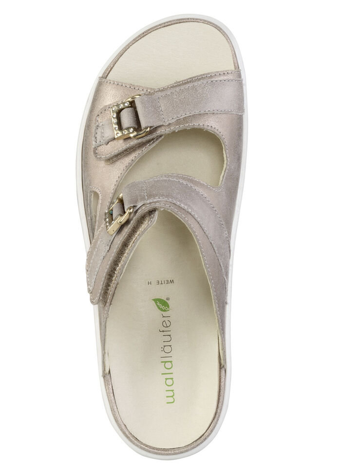 Ranger mule med metallsmycken med strass, 