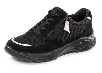 Sn&ouml;rsko av meshmaterial och mocka 