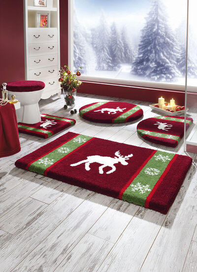 Halvcirkelformad matta 