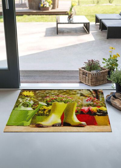 D&ouml;rrmatta med halkfri vinylbaksida 