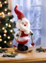 Jultomten p&aring; skidor 