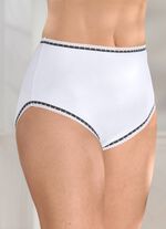 Paket med sju trosor med kontrasterande detaljer 