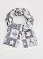 Halsduk med vintermotiv 