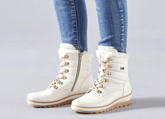 Remonte, fodrade damst&ouml;vlar, vinterskor, vidd G, med lammull NATURVIT