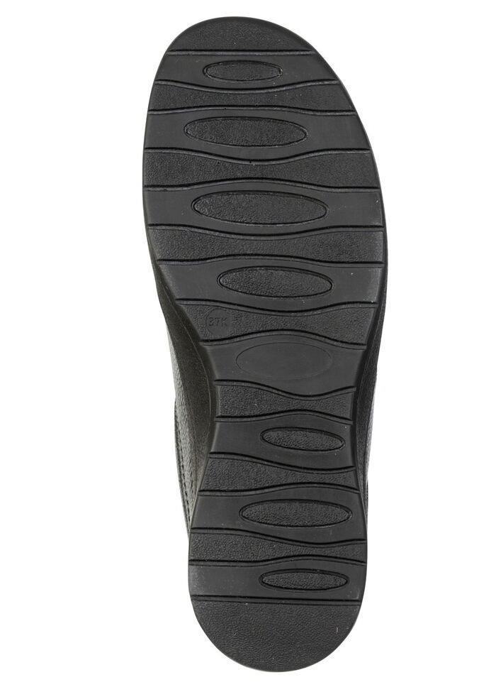 ELENA EDEN, bekv&auml;ma damtofflor, bredd K, med uttagbar fotb&auml;dd SCHWARZ