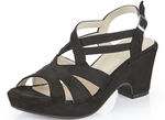 Andrea Conti sandal med kilklack SVART