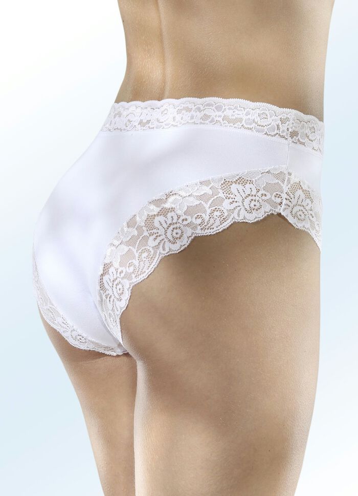 Trosor i trepack med elastisk spets 