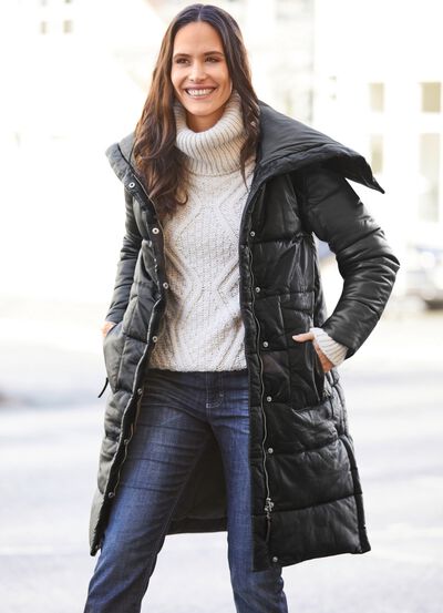 L&auml;der quiltad kappa 2-i-1 fr&aring;n "Jilani" 