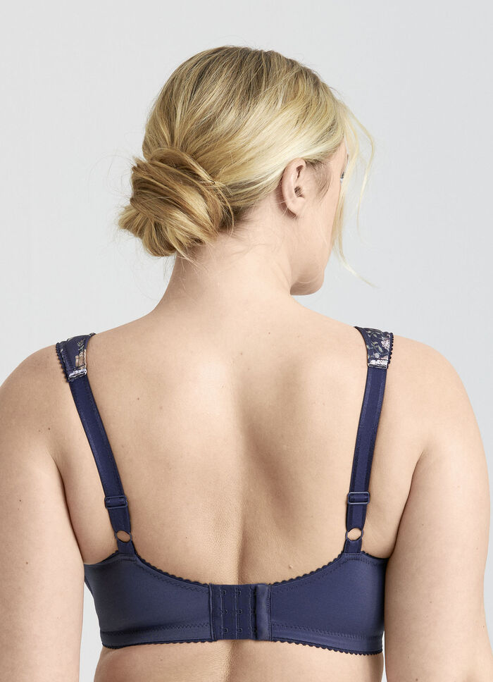 Miss Mary-bh med färgharmonisk blommönster MARINE-BUNT