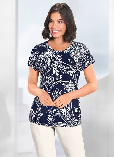 Shirt mit farbbrillantem Druck 