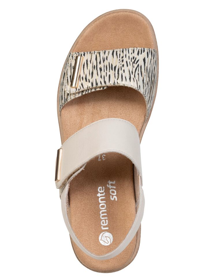 Remonte, eleganta damsandaler med uttagbar fotb&auml;dd 