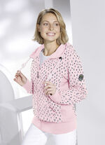 Sweatjacka med ankarmotiv ROSÉ-BLAU