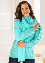 Tr&ouml;ja med halsduk i mjuk kvalitet ISBL&Aring;