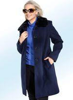 Kort kappa med knappsl&aring; 