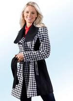 L&aring;ng jacka med sk&auml;rp och stor krage 