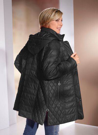 Jacka med dragkedja i sidan 