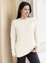 Tröja med hållbart återvunnen bomull WOLLWEISS