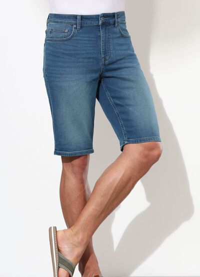Denim Bermudashorts i 3 f&auml;rger 