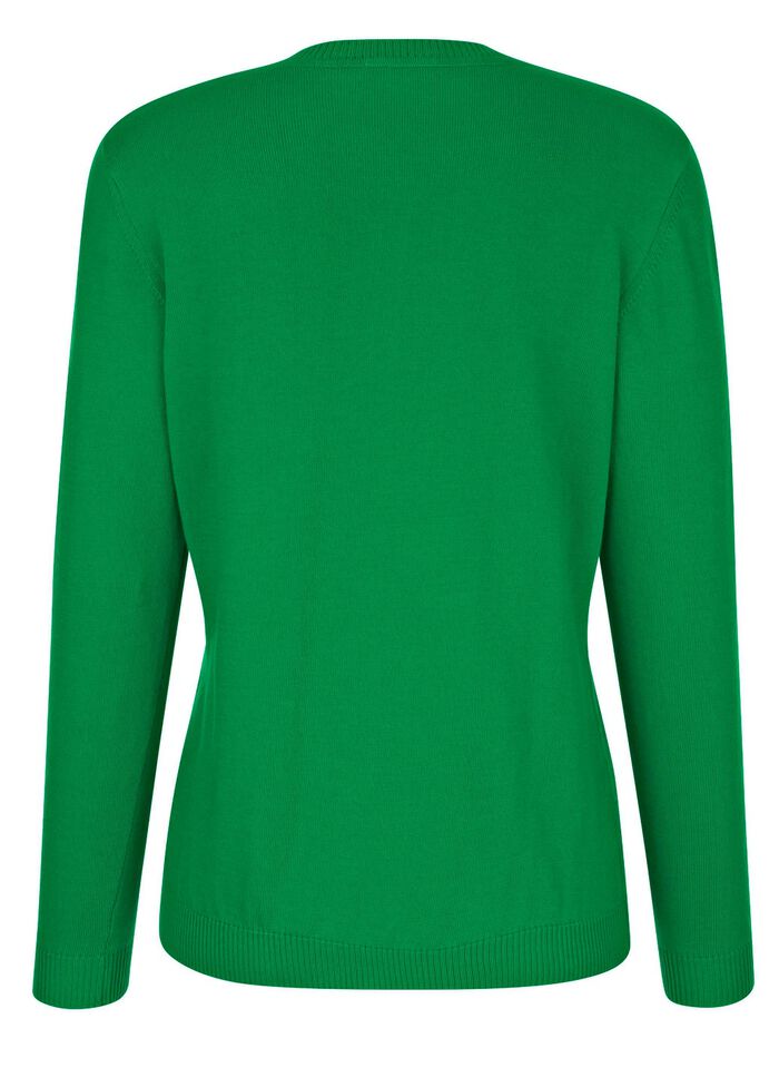 Ren bomullskofta GR&Ouml;NT