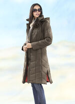 Kappa med sidoslitsar med dragkedja KAFFE BRUNT