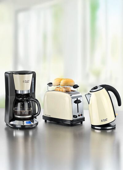 Frukostserie tillverkad av högkvalitativt lackerat rostfritt stål 