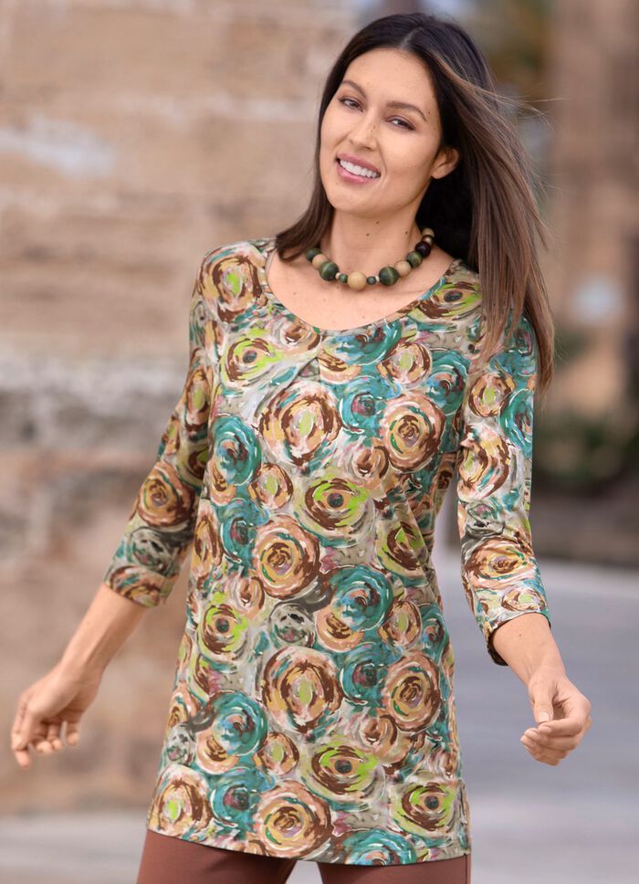 L&aring;ng skjorta med veck 