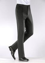 Trendiga "Klaus Models"-byxor med res&aring;r i midjan i 4 f&auml;rger ANTRACITMOTIV