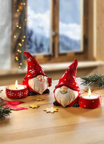 Värmeljushållare, set om 2 gjorda av dolomit 