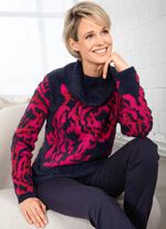 Tr&ouml;ja med h&aring;rig effektgarn 