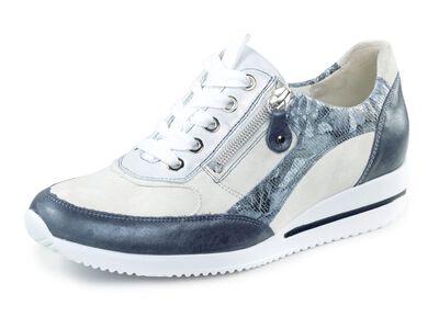 Waldl&auml;ufer sneakers gjorda av en fin l&auml;dermaterialmix 