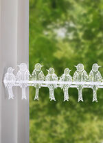 Stångdekorationssparvar med stånggång 