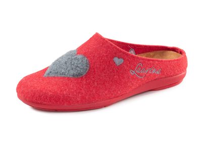 Laurina, klassiska damtofflor, med uttagbar fotb&auml;dd 