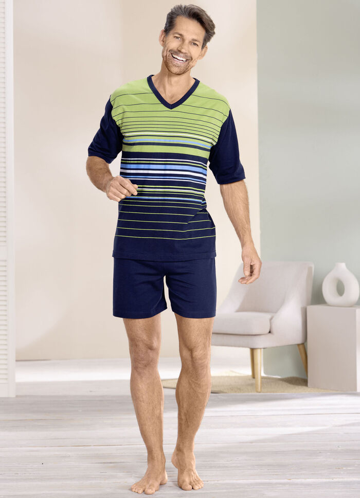 Shorts med V-ringning 