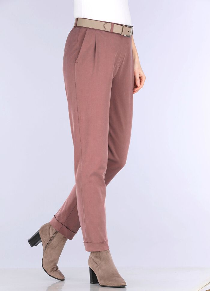 Ankel&aring;nga byxor med slip-on-modell 