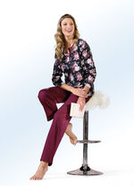 Tvåpack långärmad button-down pyjamas, 