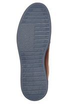 GINO GALANTE, klassiska herrskor med sn&ouml;rning, med bl&aring; detaljer KONJAK