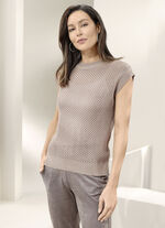 Pullunder i nätdesign TAUPE