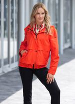 Funktionsjacka med fast huva 