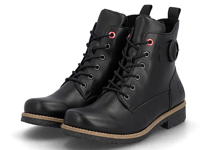 Rieker, klassiska damst&ouml;vlar med dragkedja SCHWARZ