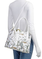 TIZIA, väska, dam, med avtagbar, justerbar axelrem WEISS-JADEGRÜN