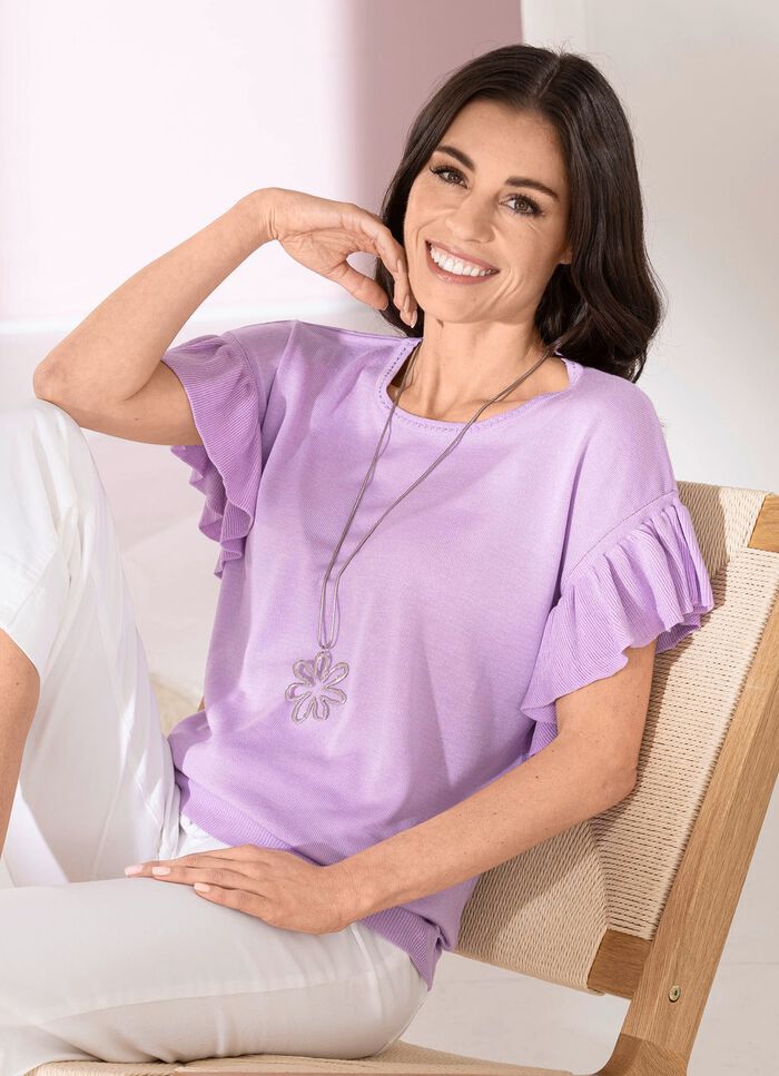 Tröja i mjuk flytande kvalitet SYREN