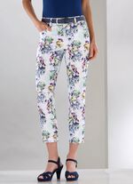 Byxor med f&auml;rgstark inkjet-tryck 