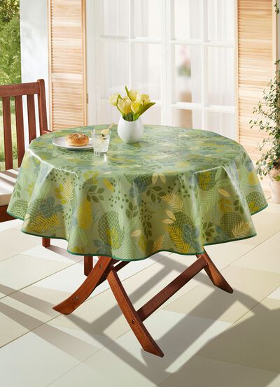 Vaxduksduk med bladmotiv 