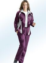 Fritidsdress med tryck och kontrasterande detaljer, 