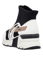 Rieker bootie med skaft av elastisk textil 