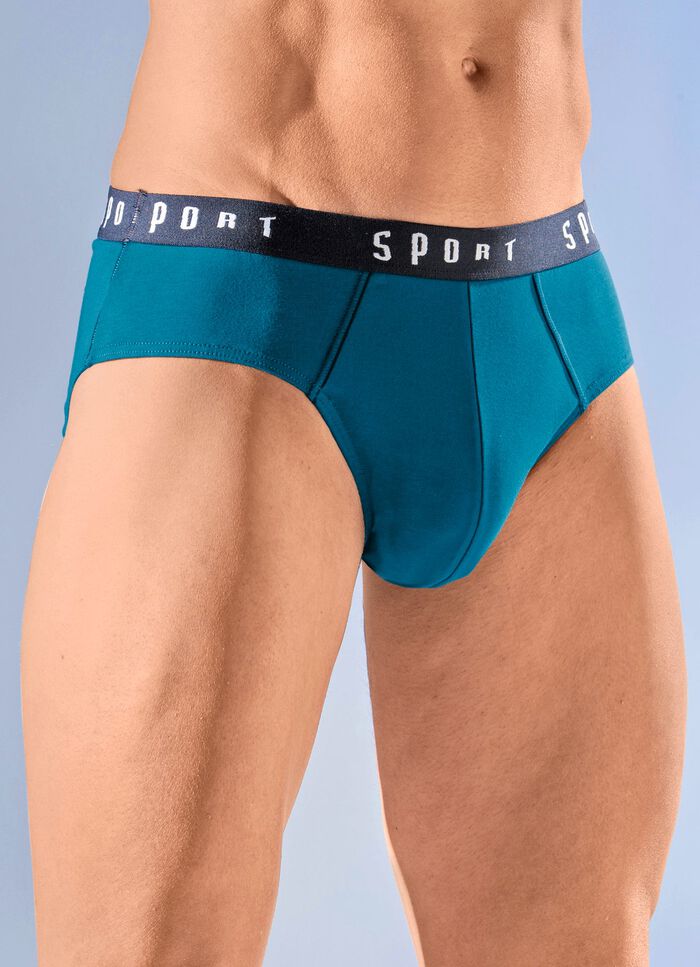 Paket med fyra trosor med res&aring;r i midjan 