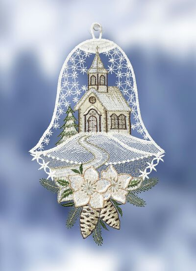 F&ouml;rtjusande f&ouml;nsterbild i form av en klocka 