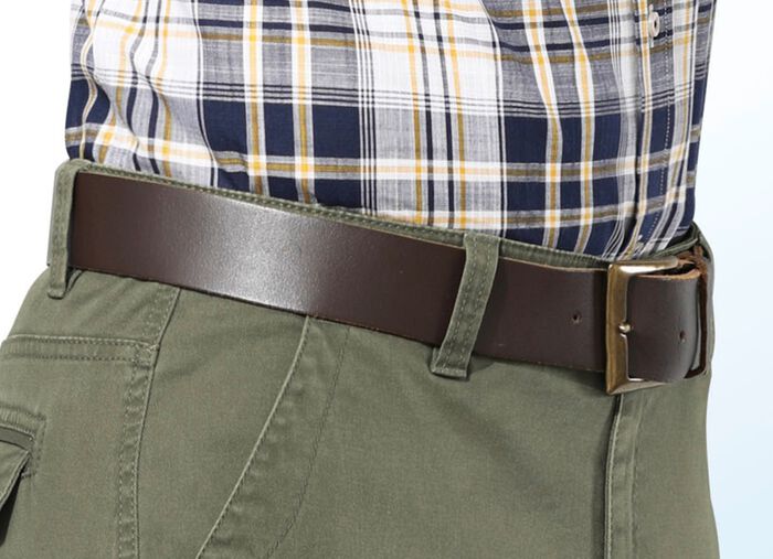 Elegant herrb&auml;lte, 4 cm brett M&Ouml;RKBRUNT