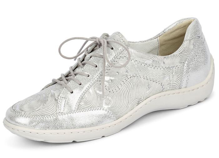 Waldl&auml;ufer sn&ouml;rsko av n&ouml;tskinn metallic l&auml;der 