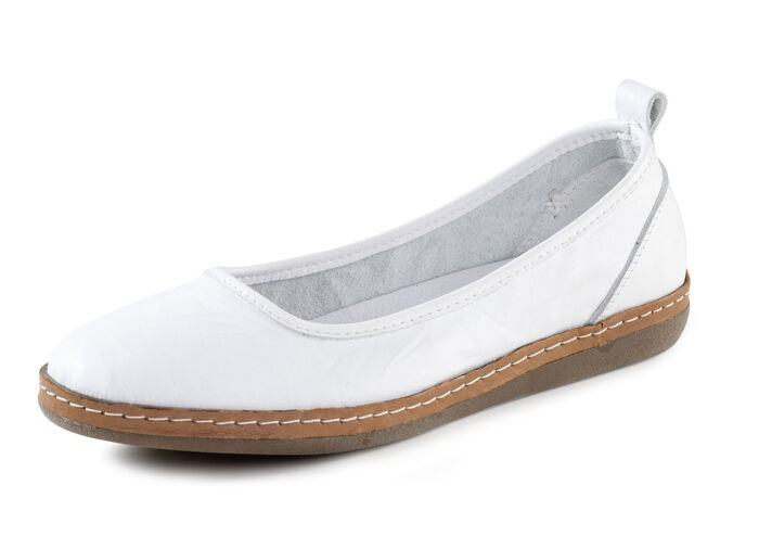 Andrea Conti tofflor med veckeffekt VIT